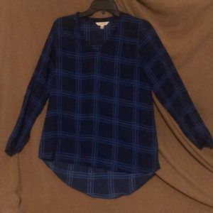 Long sleeved silk top